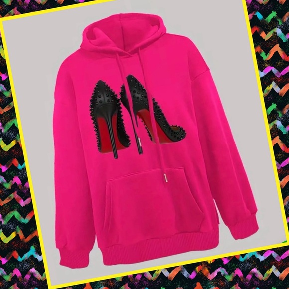 New! Red Bottoms Fashion Hoodie - Picture 2 of 4